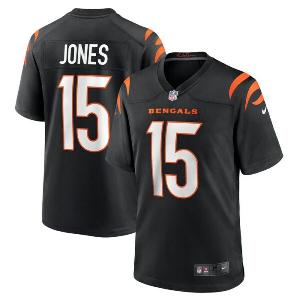 Charlie Jones Cincinnati Bengals Nike Team Game Jersey -  Black