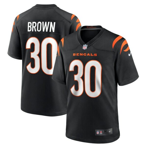 Chase Brown Cincinnati Bengals Nike Team Game Jersey -  Black