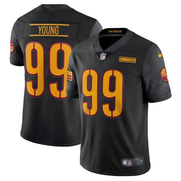 Chase Young Washington Commanders Nike Alternate Vapor Limited Jersey - Black