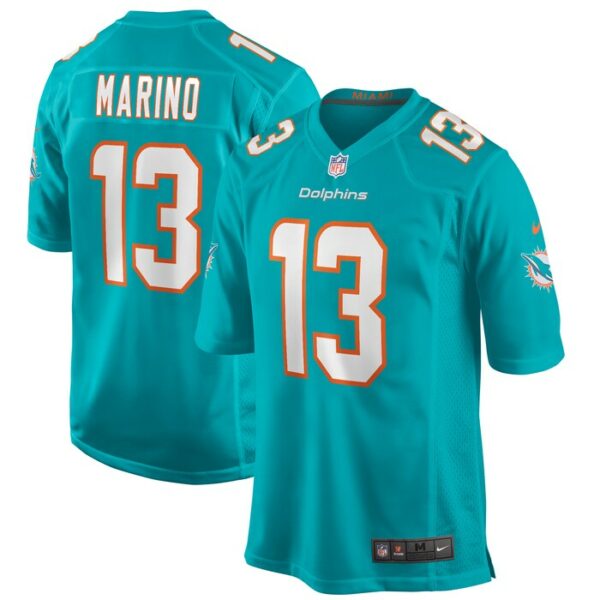 Dan Marino Miami Dolphins Nike Game Retired Player Jersey - Aqua