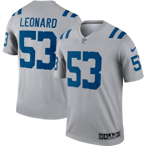 Darius Leonard Indianapolis Colts Nike Inverted Legend Jersey - Gray