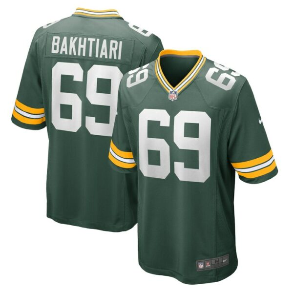 David Bakhtiari Green Bay Packers Nike Game Team Jersey - Green