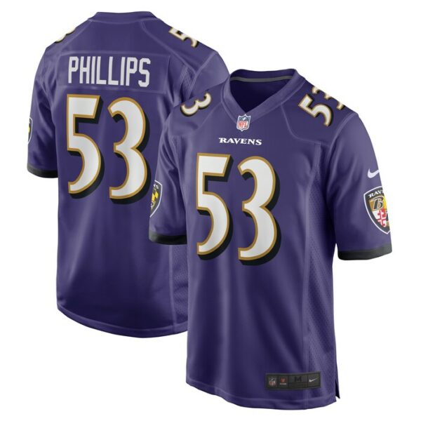 Del'Shawn Phillips Baltimore Ravens Nike Game Player Jersey - Purple