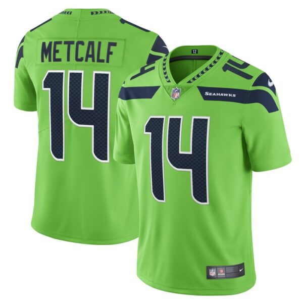 DK Metcalf Seattle Seahawks Nike Vapor Limited Player Jersey - Neon Green