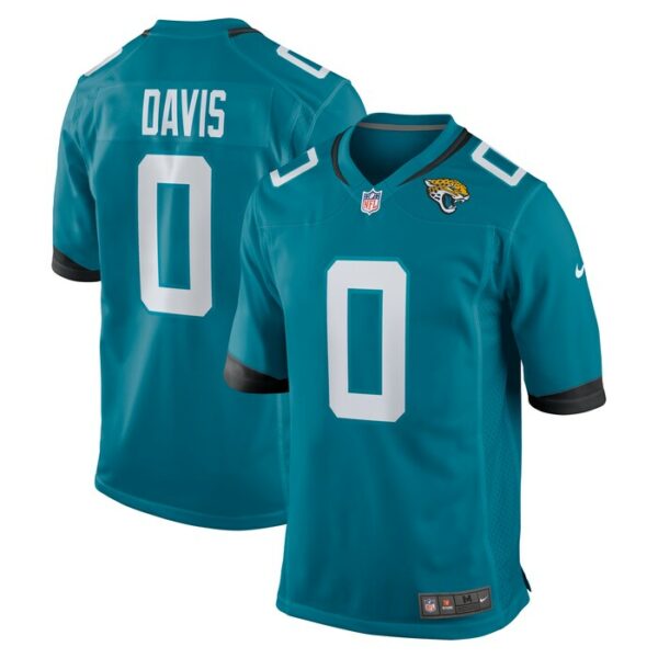 Gabe Davis Jacksonville Jaguars Nike Team Game Player Jersey - Teal