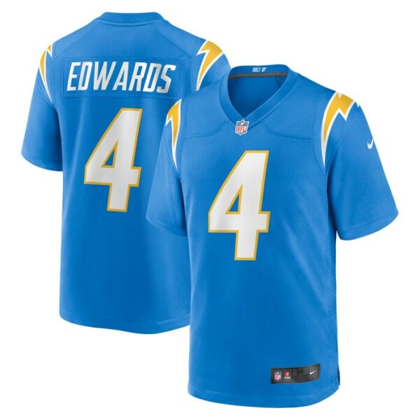 Gus Edwards Los Angeles Chargers Nike  Game Jersey -  Powder Blue