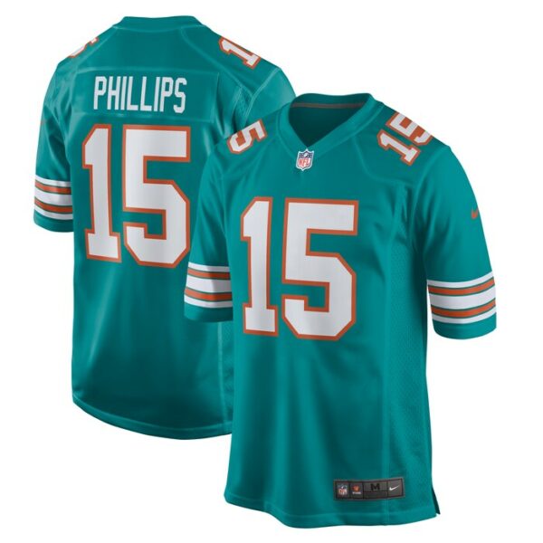 Jaelan Phillips Miami Dolphins Nike Alternate Game Jersey - Aqua