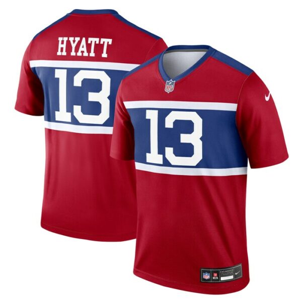 Jalin Hyatt New York Giants Nike Alternate Legend Player Jersey - Century Red