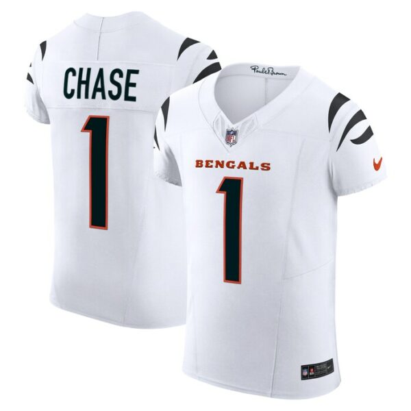 Ja'Marr Chase Cincinnati Bengals Nike  Vapor F.U.S.E. Elite Jersey - White