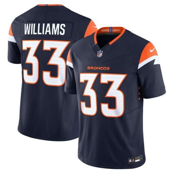 Javonte Williams Denver Broncos Nike Mile High Collection Vapor F.U.S.E. Limited Jersey - Navy