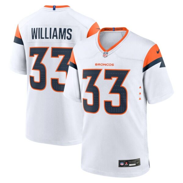 Javonte Williams Denver Broncos Nike Mile High Collection Game Jersey - White