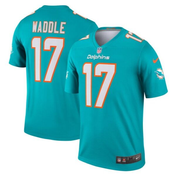 Jaylen Waddle Miami Dolphins Nike Legend Jersey - Aqua