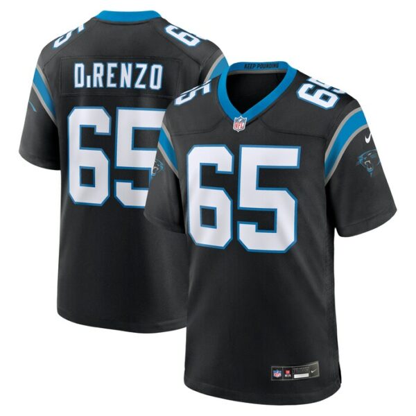 J.D. DiRenzo Carolina Panthers Nike  Game Jersey -  Black