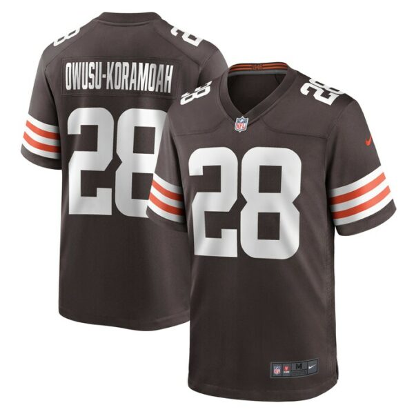 Jeremiah Owusu-Koramoah Cleveland Browns Nike Game Player Jersey - Brown