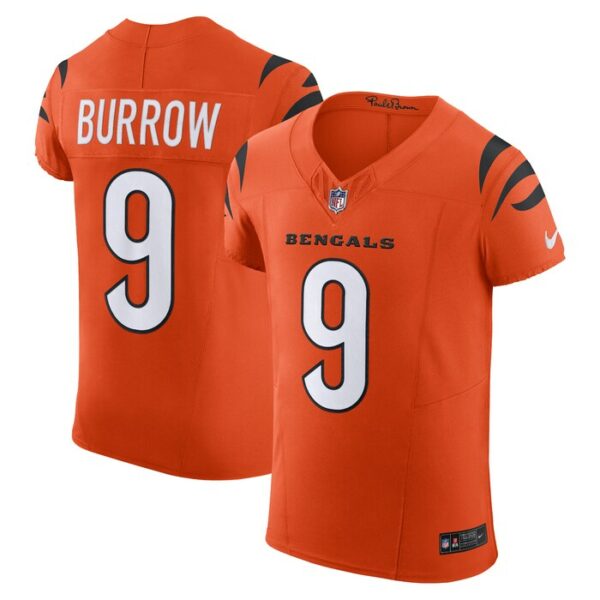 Joe Burrow Cincinnati Bengals Nike Vapor F.U.S.E. Elite Jersey - Orange