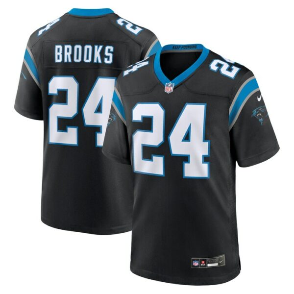 Jonathon Brooks Carolina Panthers Nike 2024 NFL Draft Game Jersey - Black