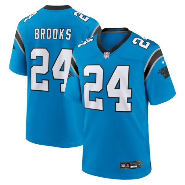 Jonathon Brooks Carolina Panthers Nike 2024 NFL Draft Alternate Game Player Jersey - Blue