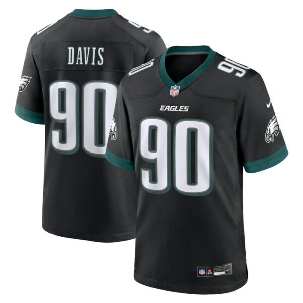 Jordan Davis Philadelphia Eagles Nike Alternate Game Jersey - Black