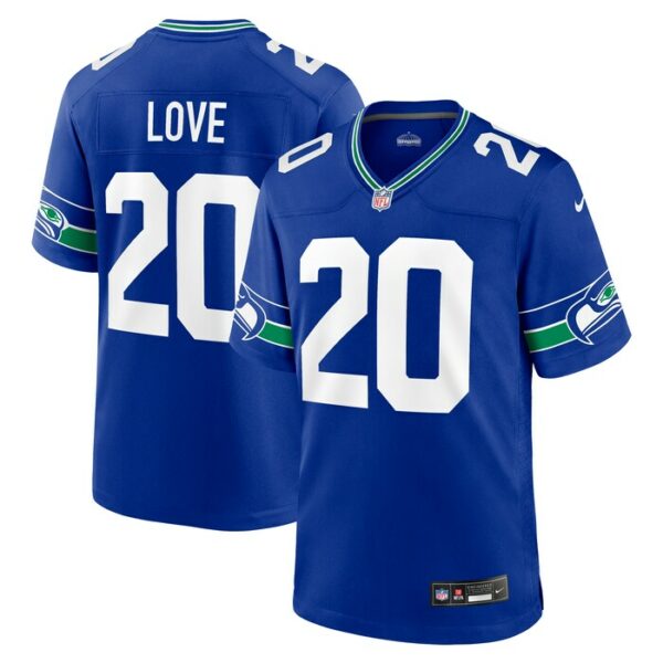 Julian Love Seattle Seahawks Nike Throwback Player Game Jersey - Royal