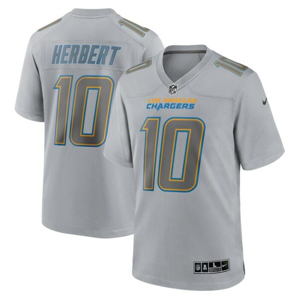 Justin Herbert Los Angeles Chargers Nike Atmosphere Fashion Game Jersey - Gray