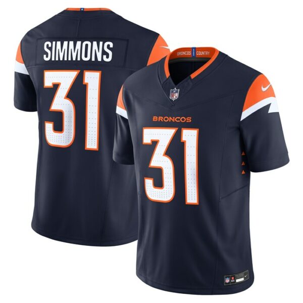 Justin Simmons Denver Broncos Nike Vapor F.U.S.E. Limited Jersey - Navy