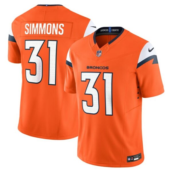 Justin Simmons Denver Broncos Nike Vapor F.U.S.E. Limited Jersey - Orange