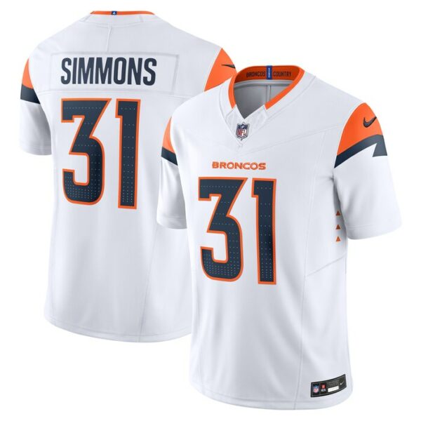 Justin Simmons Denver Broncos Nike Vapor F.U.S.E. Limited Jersey - White