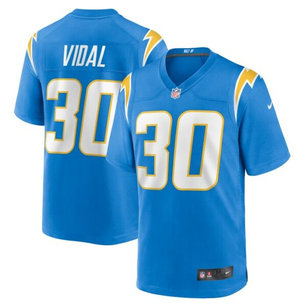 Kimani Vidal Los Angeles Chargers Nike Team Game Jersey -  Powder Blue