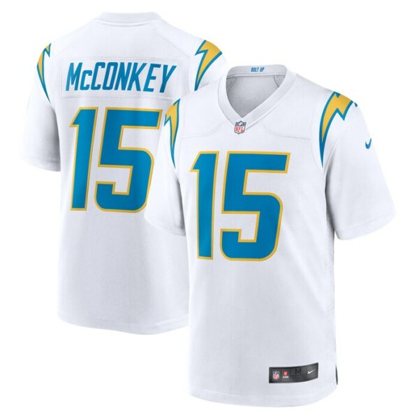 Ladd McConkey Los Angeles Chargers Nike Game Jersey -  White