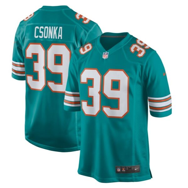 Larry Csonka Miami Dolphins Nike Retired Player Jersey - Aqua