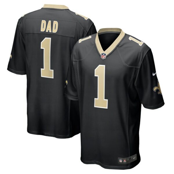 Number 1 Dad New Orleans Saints Nike Game Jersey - Black