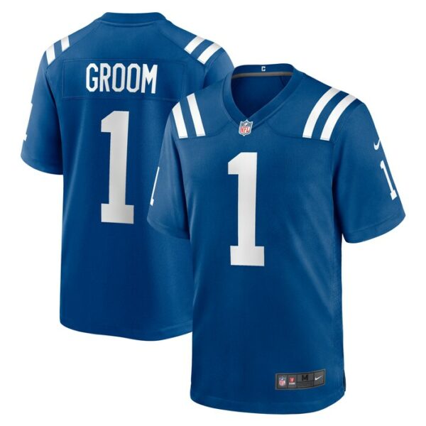 Number 1 Groom Indianapolis Colts Nike Game Jersey - Royal