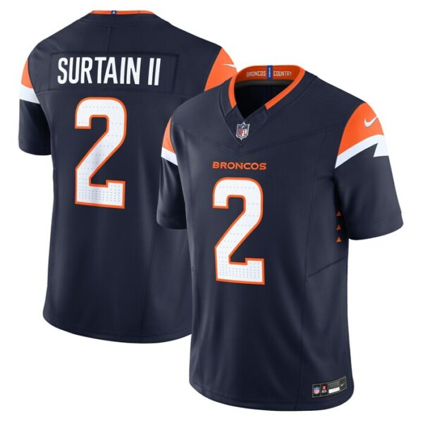 Patrick Surtain II Denver Broncos Nike Mile High Collection Vapor F.U.S.E. Limited Jersey - Navy