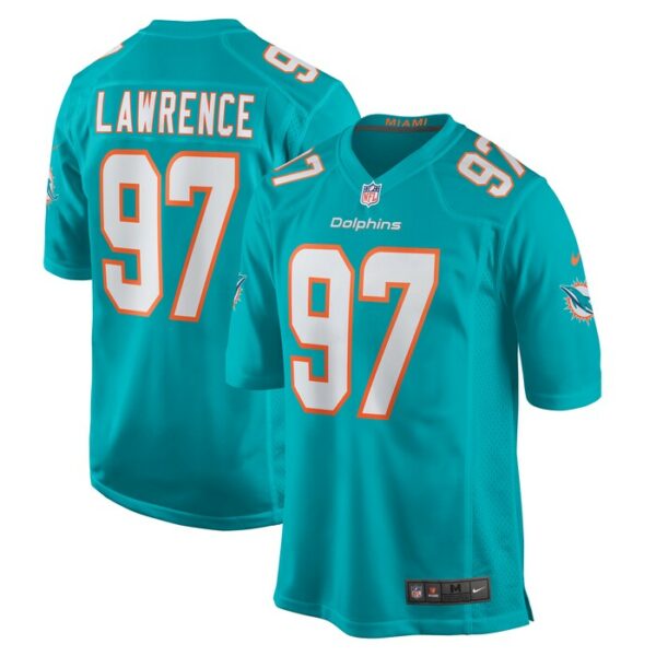 Rashard Lawrence Miami Dolphins Nike Team Game Jersey -  Aqua