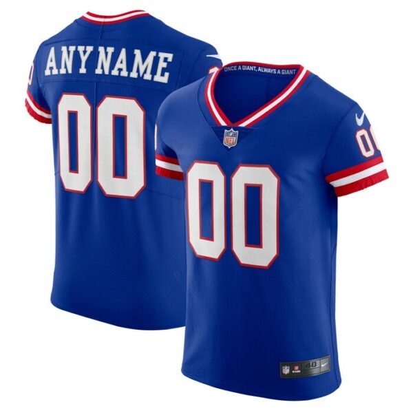 New York Giants Nike Classic Vapor Elite Custom Jersey - Royal