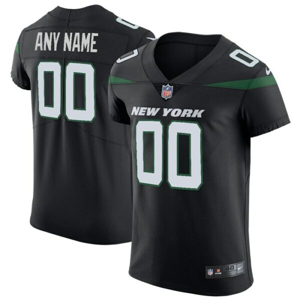 New York Jets Nike Vapor Untouchable Elite Custom Jersey - Stealth Black