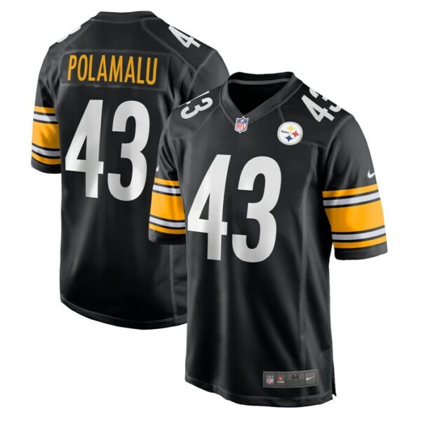 Troy Polamalu Pittsburgh Steelers Nike Retired Player Game Jersey - Black