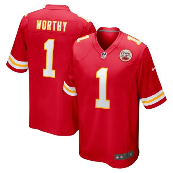 Xavier Worthy Kansas City Chiefs Nike 2024 NFL Draft First Round Pick Player Game Jersey - Red