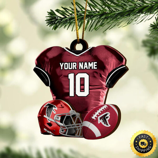 Atlanta Falcons NFL Sport Ornament Custom Name And Number