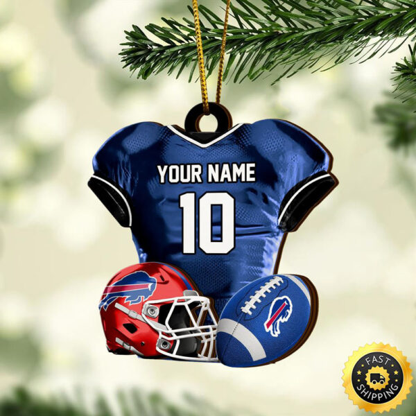 Buffalo Bills NFL Sport Ornament Custom Name And Number