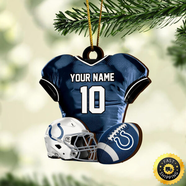 Indianapolis Colts NFL Sport Ornament Custom Name And Number