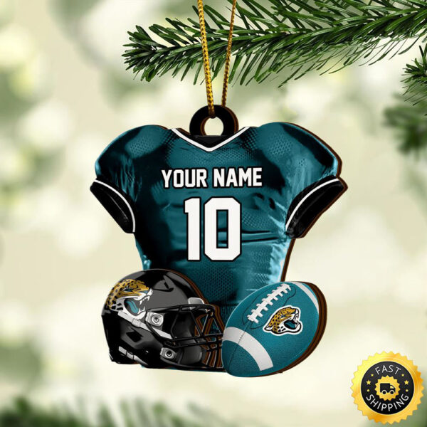 Jacksonville Jaguars NFL Sport Ornament Custom Name And Number