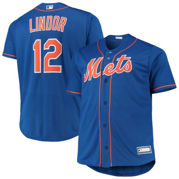 Francisco Lindor New York Mets Big & Tall Replica Player Jersey - Royal