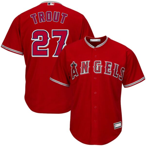 Mike Trout Los Angeles Angels Big & Tall Replica Player Jersey - Red