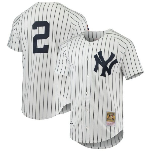 Derek Jeter New York Yankees Mitchell & Ness 1997 Cooperstown Collection Jersey - White