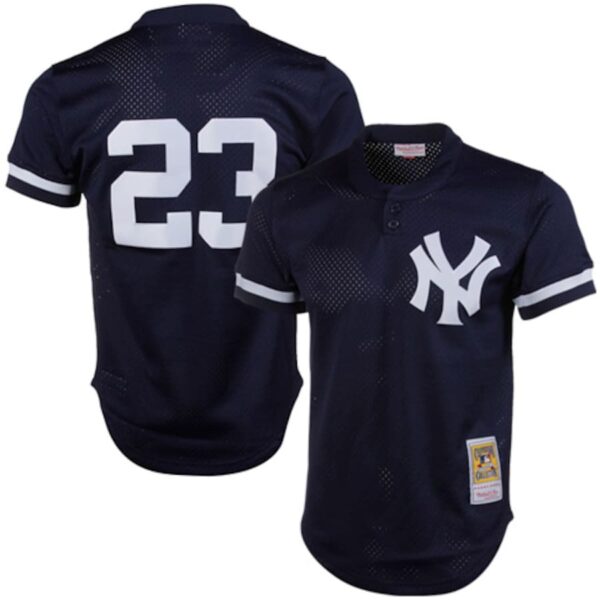 Don Mattingly New York Yankees Mitchell & Ness 1995 Cooperstown Collection Mesh Batting Practice Jersey - Navy