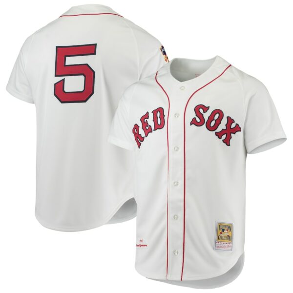 Nomar Garciaparra Boston Red Sox Mitchell & Ness 1997 Cooperstown Collection Jersey - White