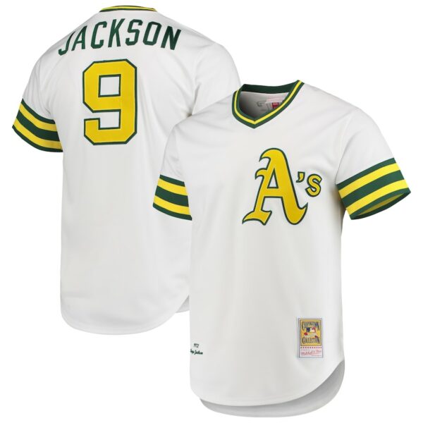 Reggie Jackson Oakland Athletics Mitchell & Ness 1972 Cooperstown Collection Jersey - White