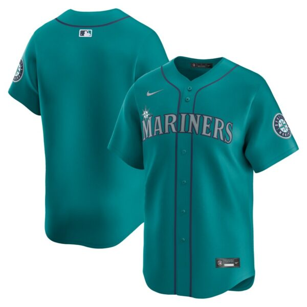 Seattle Mariners Nike  Alternate Limited Jersey - Aqua