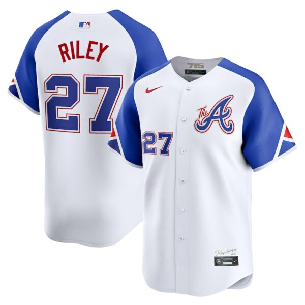 Austin Riley Atlanta Braves Nike City Connect Limited Player Jersey - White